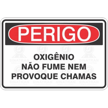 Oxigênio, não fume nem provoque chamas